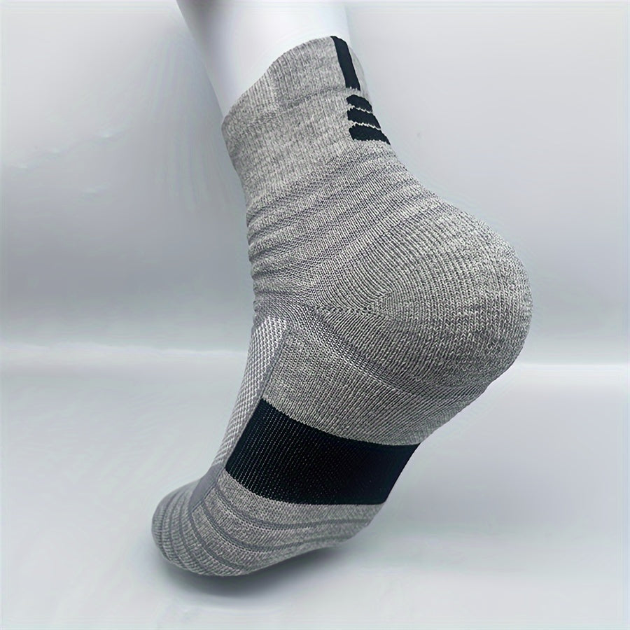 3 Pairs Men's Sport Socks Mesh Comfy Breathable for Training Running