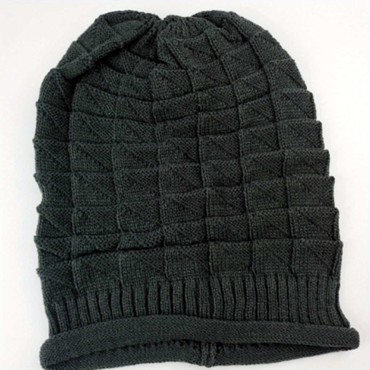 Knit Baggy Beanie Beret Solid Women's Warm Hat