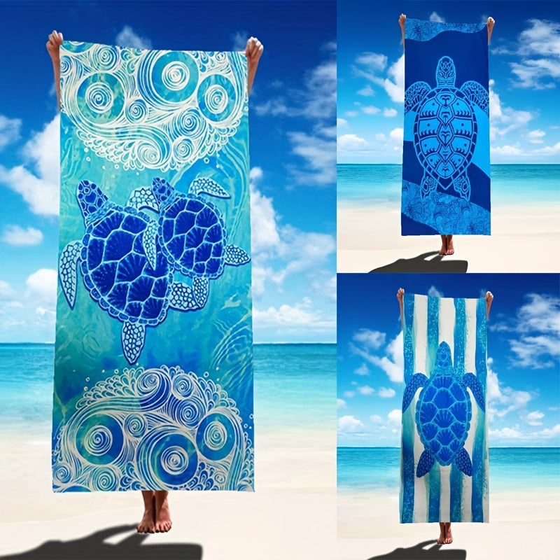 Soft Sand Proof Turtle Beach Towel for Swimming Camping Vacation