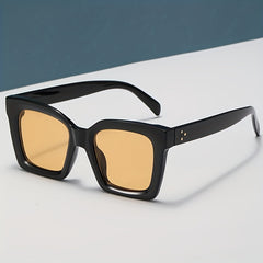 Retro Square Rivet Sunglasses UV400 Sun Shades for Driving