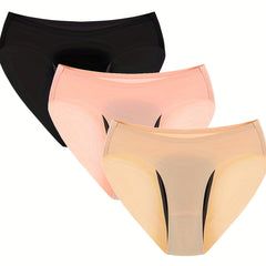 3pcs Mixed Period Panties Comfy & Breathable Leak-proof Physiological Underwear