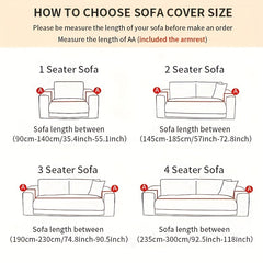 Dark Grey Elastic Sofa Slipcover Non-slip Furniture Protector