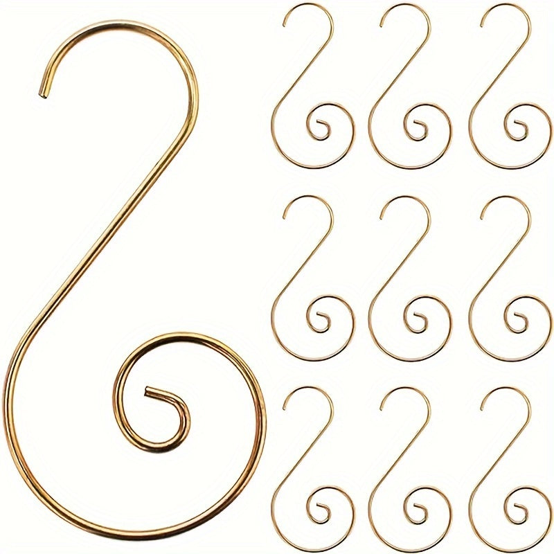 20pcs Christmas Ornament Hooks Metal Wire Hanging Hook For Christmas Tree