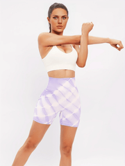 Tie Dye Fitness Sports Shorts High Waist Yoga Biker Shorts Women's Activewear