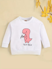 Baby Girls Dinosaur Long Sleeve Warm Pullover