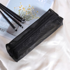 Travel Makeup Organizer with Zippered Pencil Case