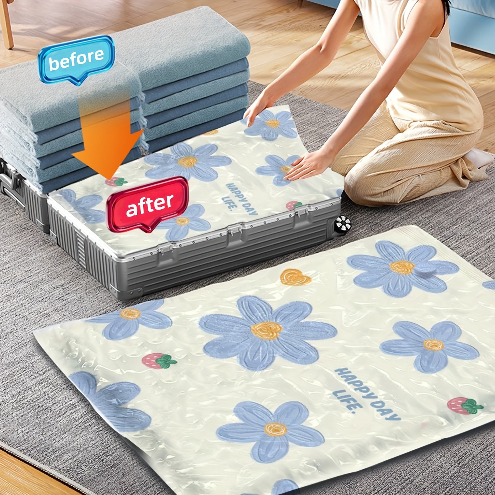 Thickened Vacuum Compression Bag for Clothes Blankets Shirts