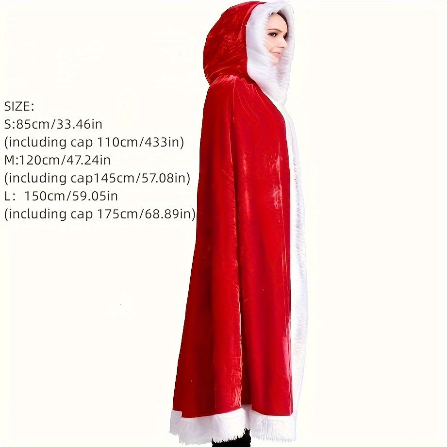Christmas Costume Cape Santa Claus Little Red Hood Cosplay Performance