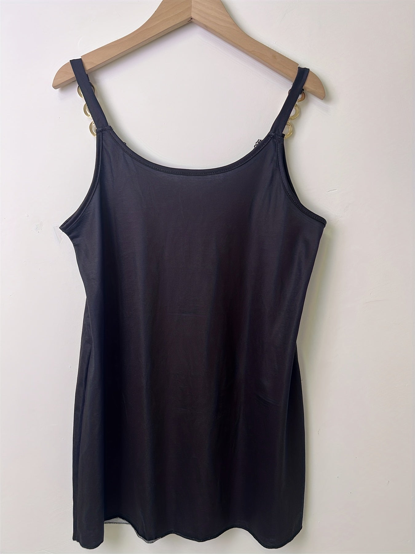 Butterfly Print Chain Strap Top Lace Spaghetti Strap
