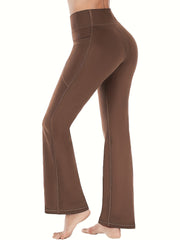 Flare Leggings High Waist Workout Sports Wide Leg Bootcut Pants