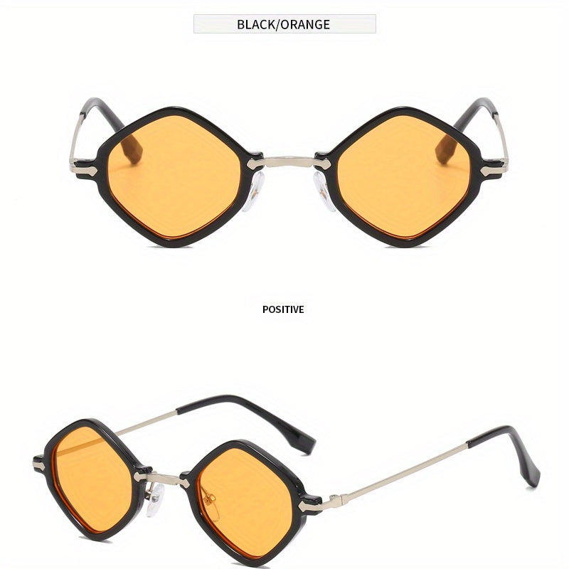 Retro Irregular Frame Men's Sunglasses with Case