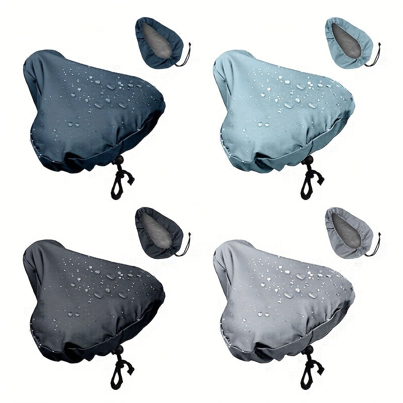 2pcs Waterproof Bike Seat Cover Drawstring Rain Dust Protection