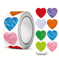 500pcs Heart Shape Thank You Sticker DIY Decoration Label