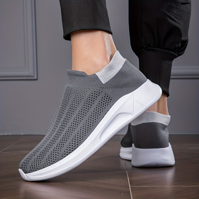 Breathable Knitted Slip On Shoes Lightweight Casual Sock Shoes