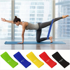 5pcs Yoga Resistance Bands Fitness Stretching Band Hip Lifting Body Shaping