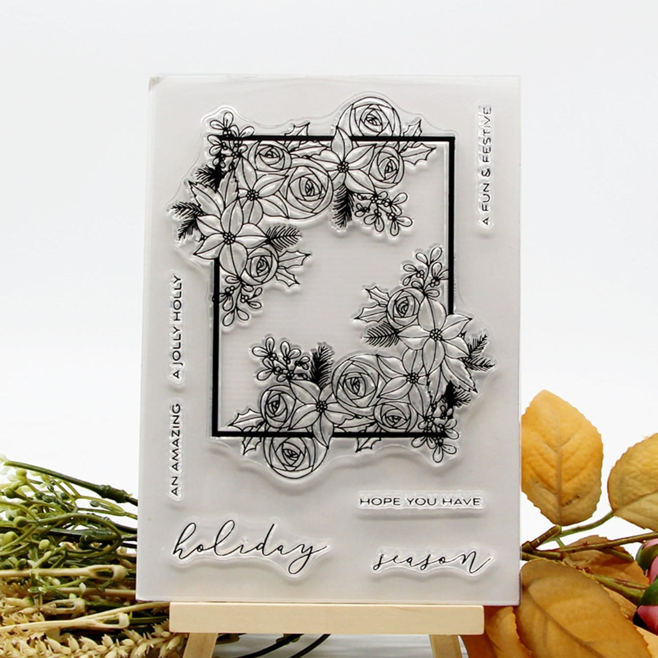 Flower Silicone Stamp For Card Making DIY Gift