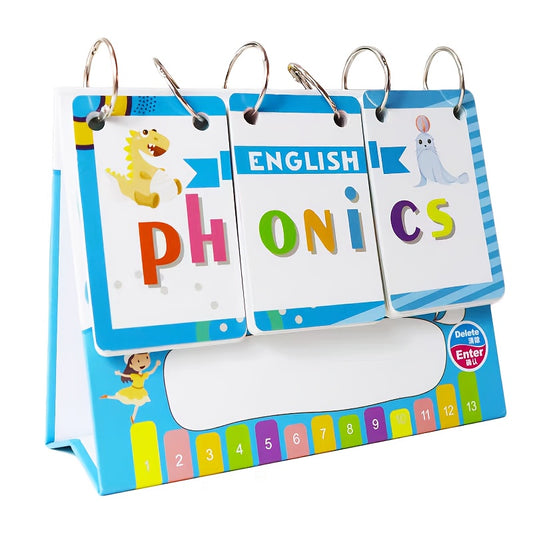 English CVC Flip Card Phonics Word Card Set - 93 Cards