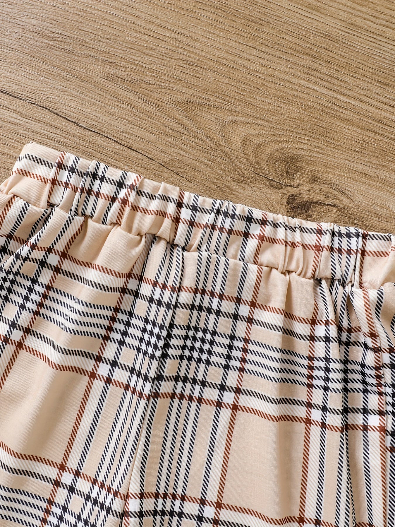 Boys Casual Outfit Polo Shirt & Plaid Shorts For Summer Kids