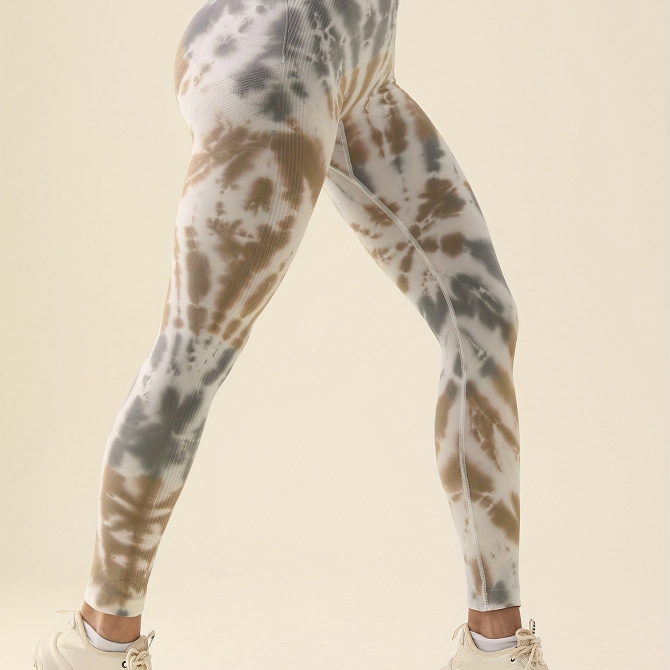 Tie Dye Print Running Workout Leggings Slim Fitness Yoga Pants