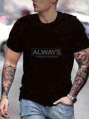Men's Graphic Crew Neck Active T shirt Casual Comfy Tees Tshirts For Summer