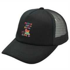Mermaid Print Trucker Hat Candy Mesh Baseball Cap Lightweight Dad Hats