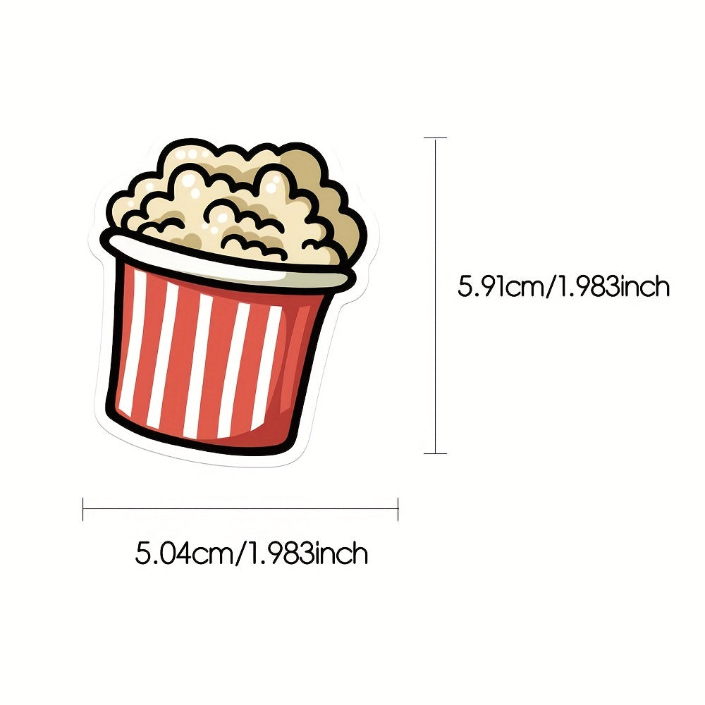 44 Cartoon Food Waterproof DIY Stickers for Water Bottle Laptop Car