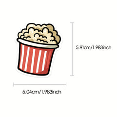 44 Cartoon Food Waterproof DIY Stickers for Water Bottle Laptop Car