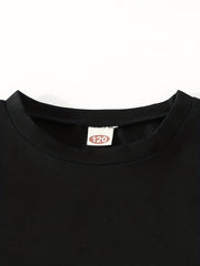 Boys Stitching T Shirt And Sweatpants Set Short Sleeve Top And Pants