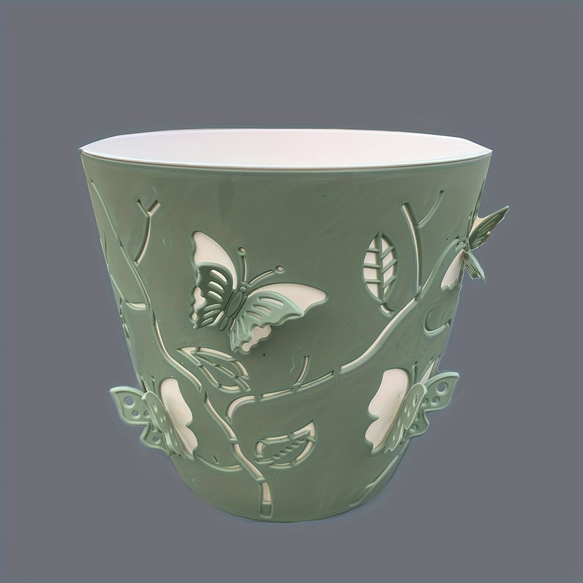 3D Cartoon Butterfly Self-suction Flower Pot Decoration