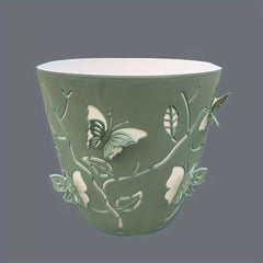 3D Cartoon Butterfly Self-suction Flower Pot Decoration
