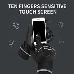Waterproof Windproof Full Fingers Touchscreen Cycling Gloves Non Slip
