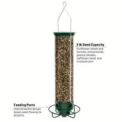 Rotating Squirrel-Proof Bird Feeder for Outdoors