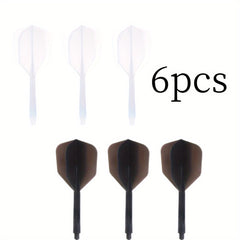 6pcs Transparent Dart Tail Anti-fall Wing