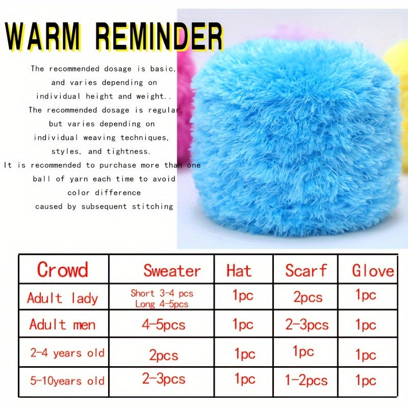 Mink Fleece Yarn Soft Yarn for DIY Knitting Crochet Hand-knitted
