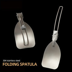 1pc Folding Cookware Stainless Steel Outdoor Camping Gear Cooking Acc...