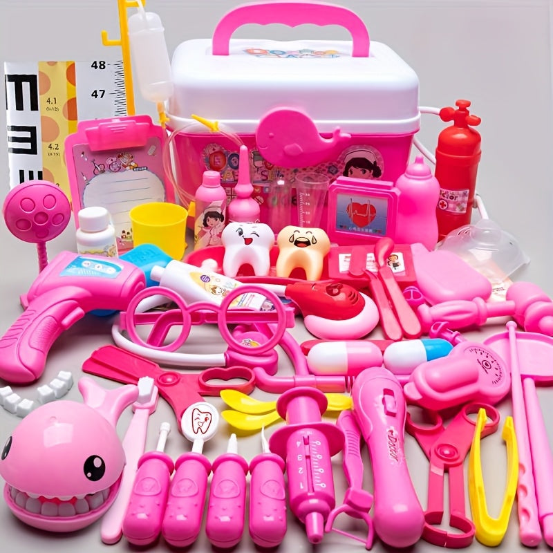JETFLIP Kids Doctor Play Set with Stethoscope Syringe Medical Bag & Accessories