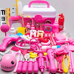 JETFLIP Kids Doctor Play Set with Stethoscope Syringe Medical Bag & Accessories