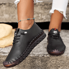 Women's Lace Up Low Top Walking Shoes Non Slip Flats