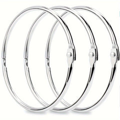 12pcs 5.99 Cm Book Binder Rings Office Loose Leaf Ring Nickel Plated Steel