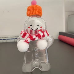 350ml Gingerbread Man Water Cup w/ Lid for Sports Travel