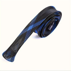 5/10pcs Braided Mesh Fishing Rod Sleeve Sea Fishing Cover Casting Spinning Rod