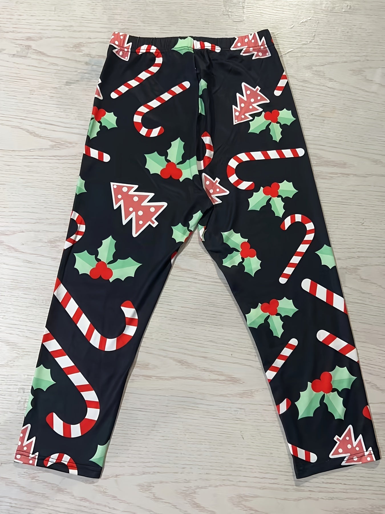 Christmas Casual Leggings Women's Plus Graphic Print Skinny Leggings