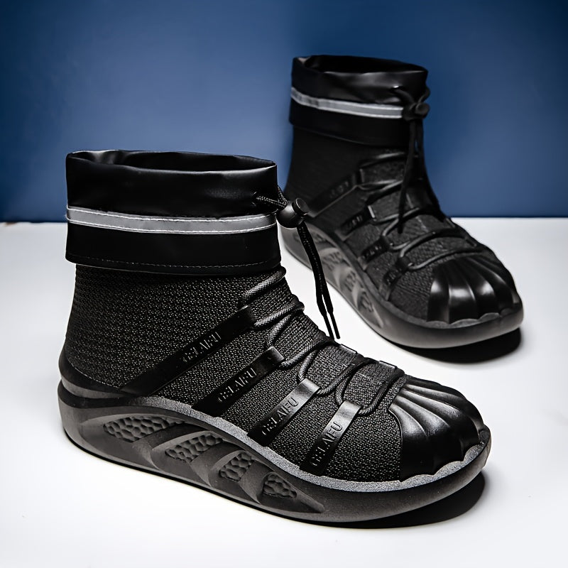 Short Tube Women's Rain Boots Winter PVC Non-slip Waterproof Out Work Boots