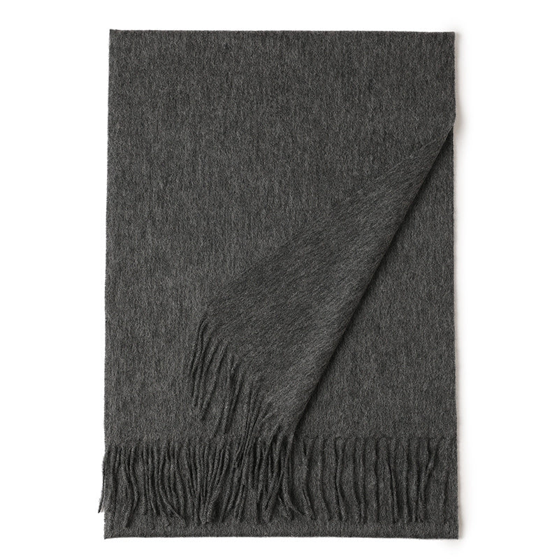 Thick Wool Winter Scarf Shawl Solid Comfortable Neck Wrap Women