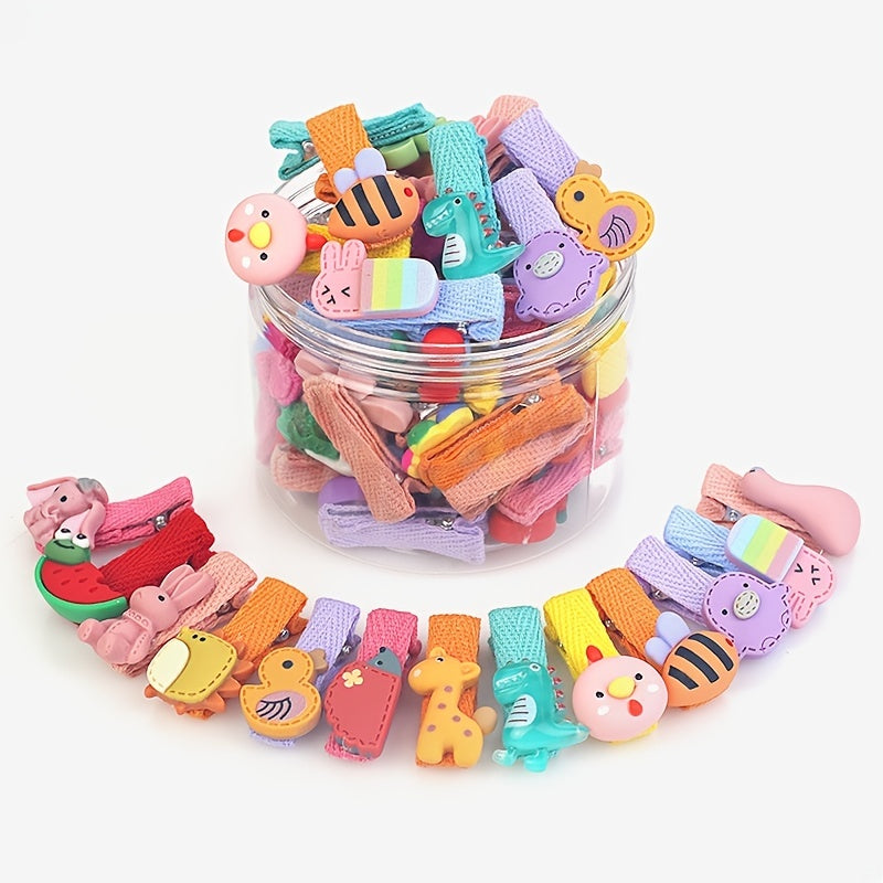 26pcs Girls Hair Clip Cartoon Hairpin Side Clip Hair Accessories