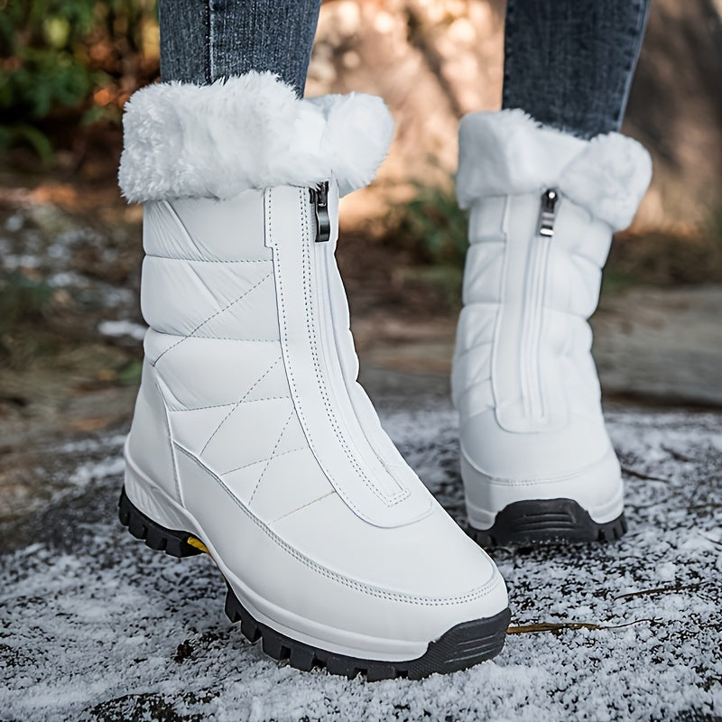 Women's Non-slip Snow Boots Thick Bottom Warm High Top Shoes