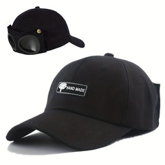 Athletic Men's Baseball Cap Golf Dad Hat With Glasses