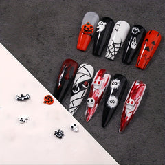 5pcs Halloween 3D Nail Charms Alloy For Acrylic Nails