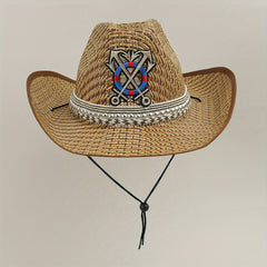 Men's Sunshade Straw Hat Large Edge Outdoor Beach Hat