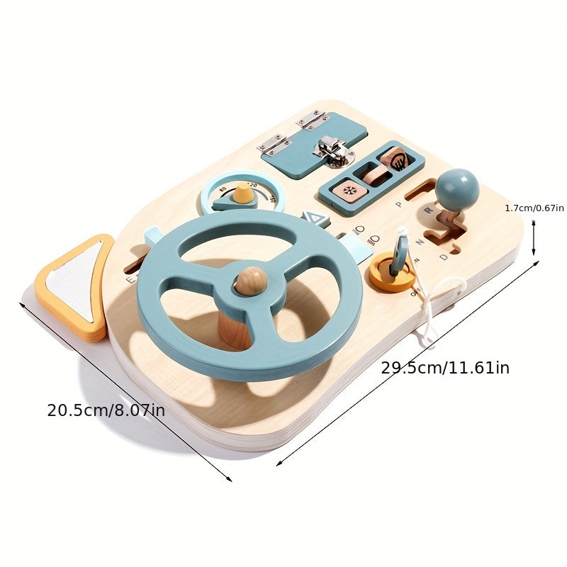 Steering Wheel Simulation Busy Board Educational Toy